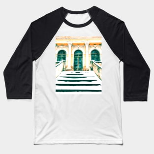 Old Building Baseball T-Shirt